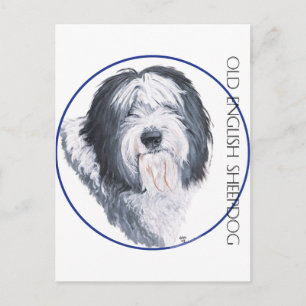 Postal Old English Sheepdog Rondelle