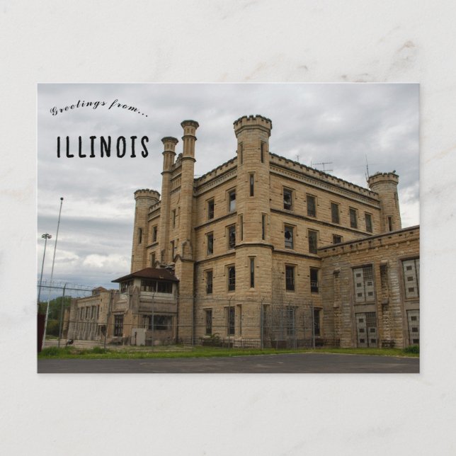 Postal Old Joliet Prison Joliet Illinois (Anverso)
