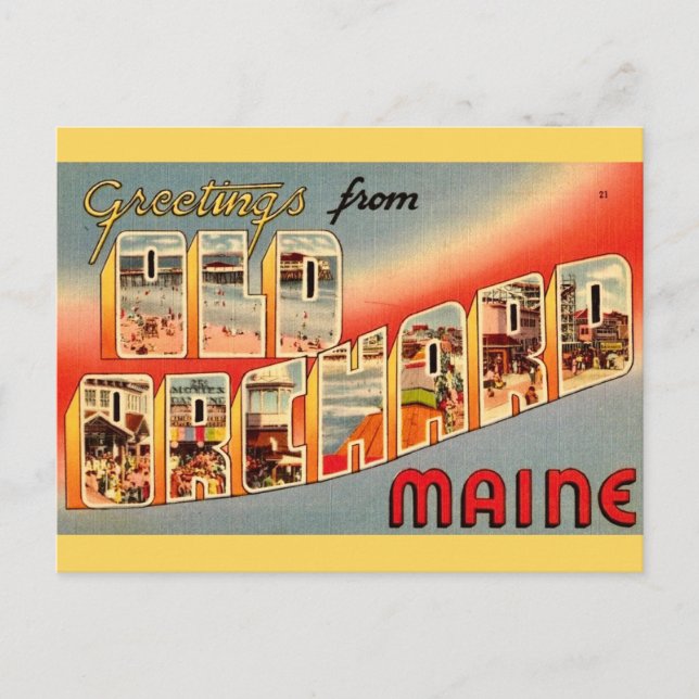 Postal Old Orchard Beach ME  (Anverso)