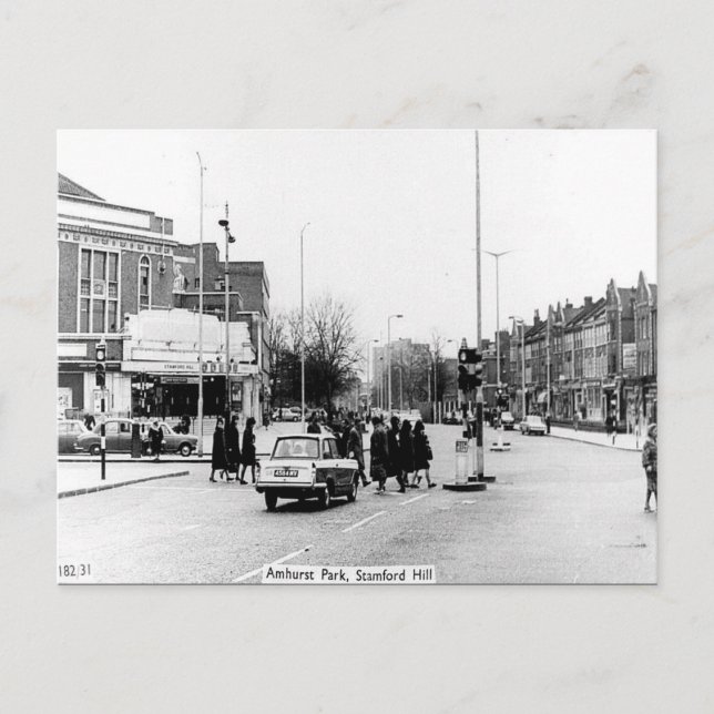 Postal Old Postcard - Amhurst Park, Stamford Hill, Londre (Anverso)