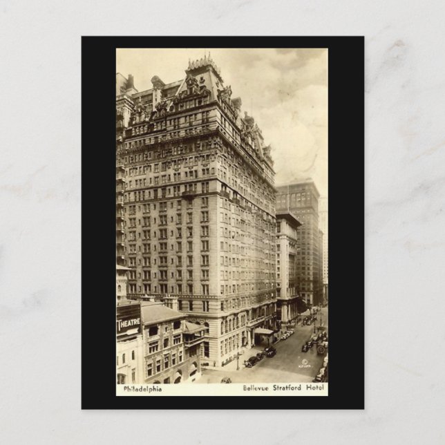 Postal Old Postcard - Bellevue Stratford Hotel, Philadelp (Anverso)