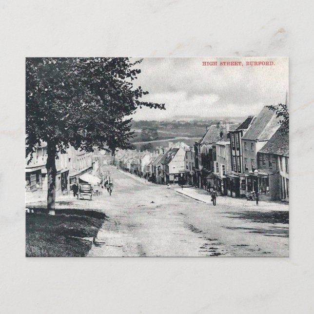 Postal Old Postcard - Burford, Oxfordshire, Inglaterra (Anverso)