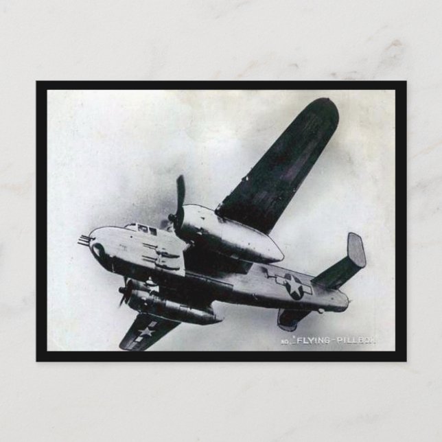 Postal Old Postcard - North American B-25 Mitchell (Anverso)