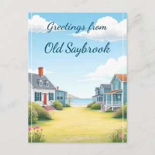 Postal Old Saybrook, Connecticut – Casas Históricas Coste