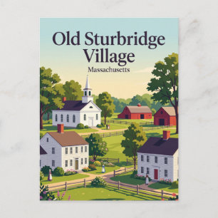 Postal Old Sturbridge Village Massachusetts