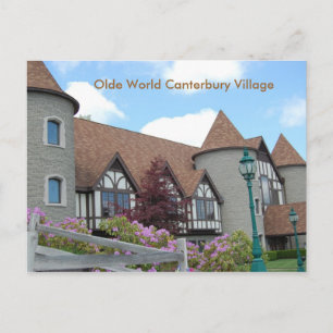 Postal Olde World Canterbury Village Post Card 2