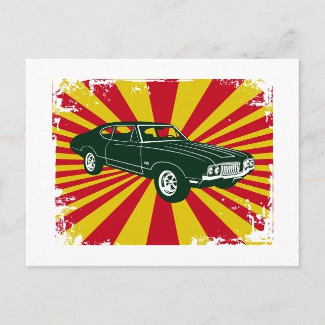 Postal Oldsmobile de 1970 442 (Anverso)