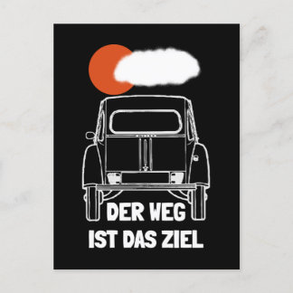 Postal Oldtimer 2cv Retro Sonnenuntergang