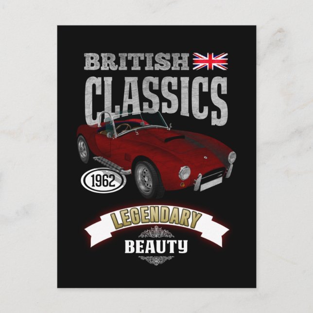 Postal Oldtimer AC Cobra British Beauty (Anverso)