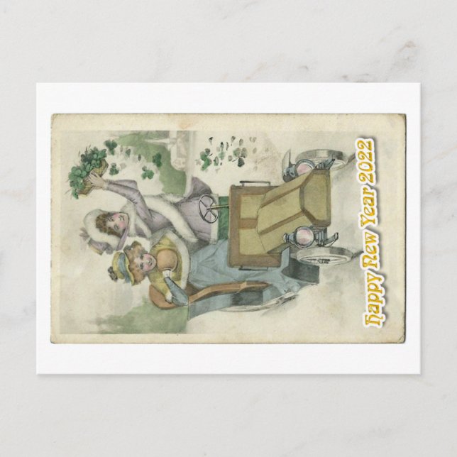 Postal Oldtimer happy new year 2022 (Anverso)