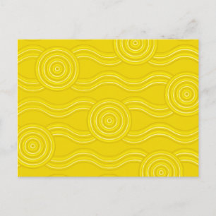 Postal Oleada de arte aborigen
