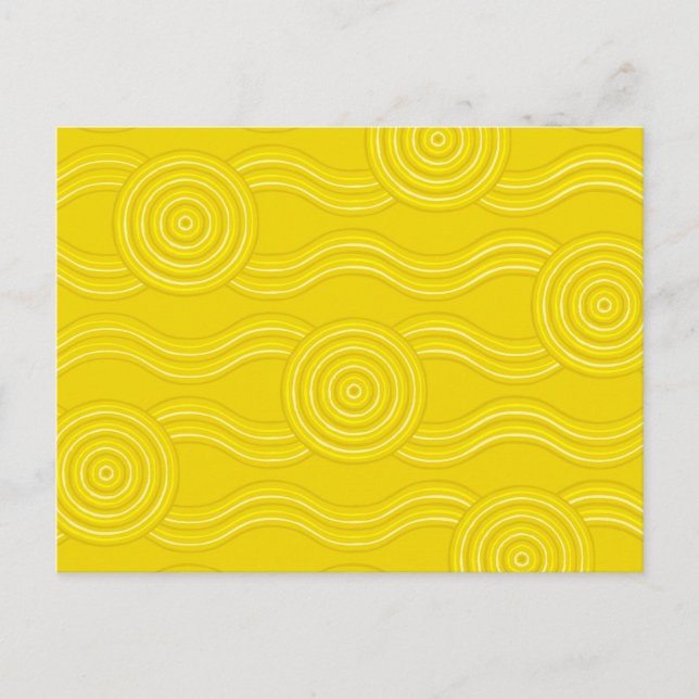 Postal Oleada de arte aborigen (Anverso)