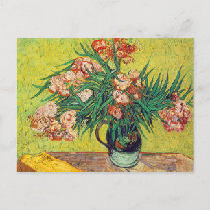 Postal Oleanders Print por Vincent van Gogh