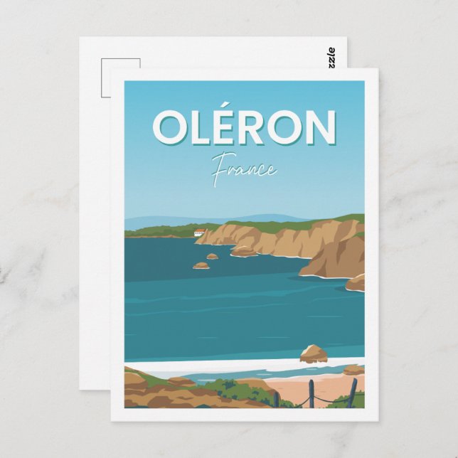 Postal Oleron France Famous Travel Place Ilustracion (Anverso / Reverso)