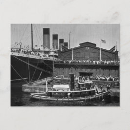 Postal Olimpiadas de RMS en el muelle 59 de vidrio vintag