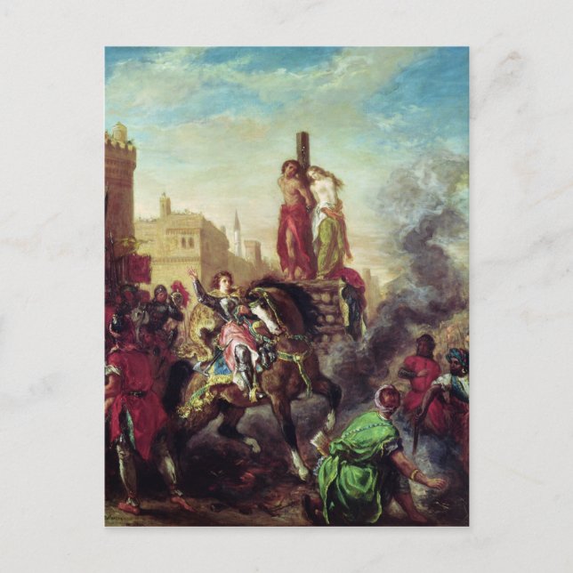 Postal Olinda y Sophronia en el Pirineo (Anverso)