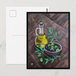 Postal Olivas de Andalucía Pintura de Alfred Fox