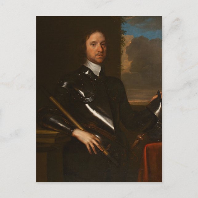 Postal Oliver Cromwell por Robert Walker (Anverso)