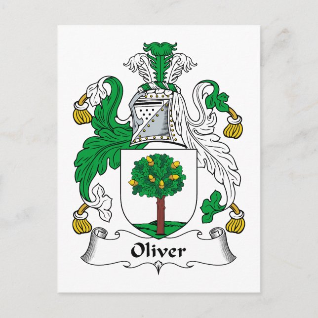 Postal Oliver Family Crest (Anverso)