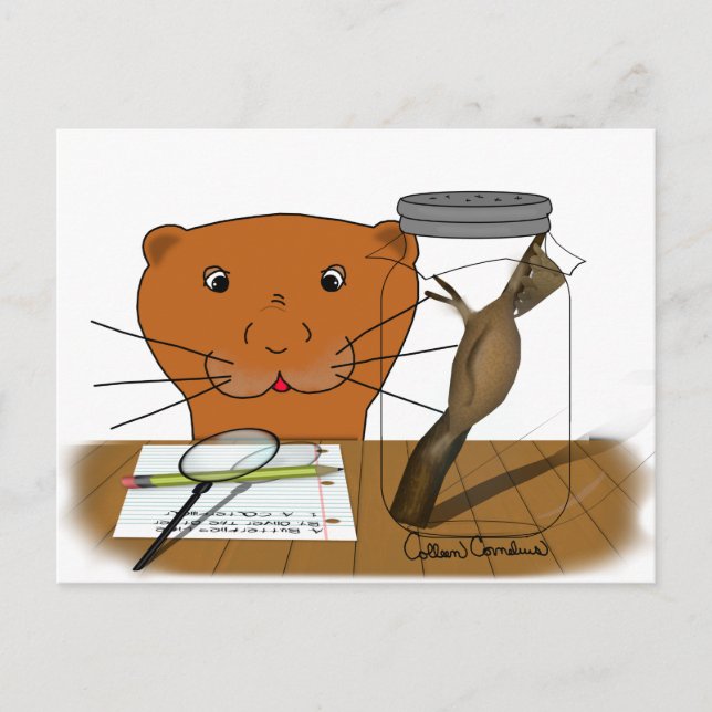 Postal Oliver Homeschooling El Otter - El Cocoon (Anverso)