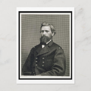 Postal Oliver Otis Howard (1830-1909), grabado por Robert