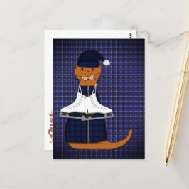 Postal Oliver The Otter Skates