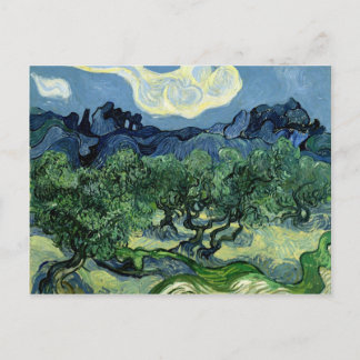 Postal Olivos de Vincent van Gogh (1889)