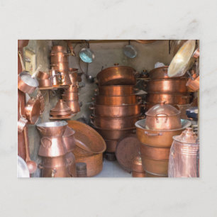 Postal Ollas de Cobre en el Mercado