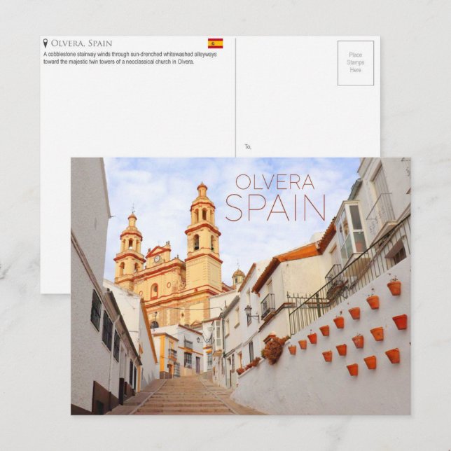 Postal Olvera, Spain Travel Postcard (Anverso / Reverso)