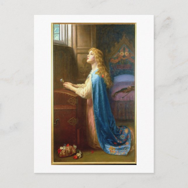 Postal 'Olvídame no' (aceite sobre lienzo) (Anverso)