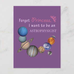 Postal Olvidar princesa - Astrofísico