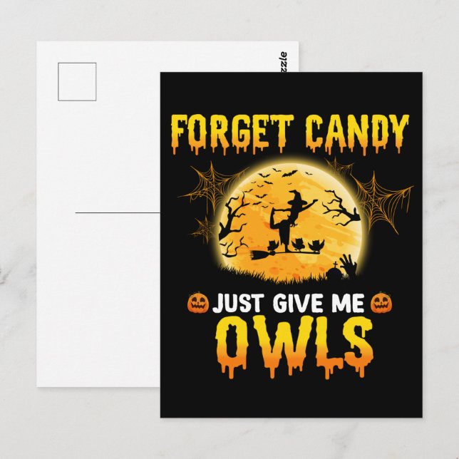 Postal Olvídate de Candy solo dame un regalo de hembra de (Anverso / Reverso)