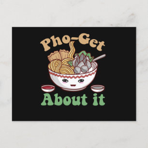 Postal Olvídate de Esto Sopa de Pho Vietnamita Divertida 