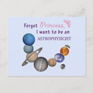 Postal Olvídate de la Princesa - Astrofísico