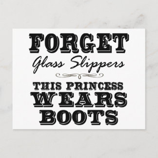 Postal Olvídate de las zapatillas de cristal, esta prince