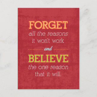 Postal Olviden todas las razones por las que no funcionar