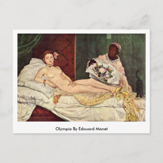 Postal Olympia By Edouard Manet