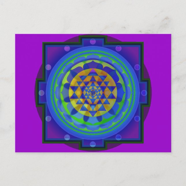 Postal Om (AUM) Yantra mandala (Anverso)
