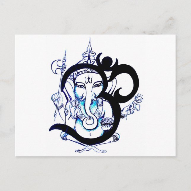 Postal OM - Ganesha (Anverso)