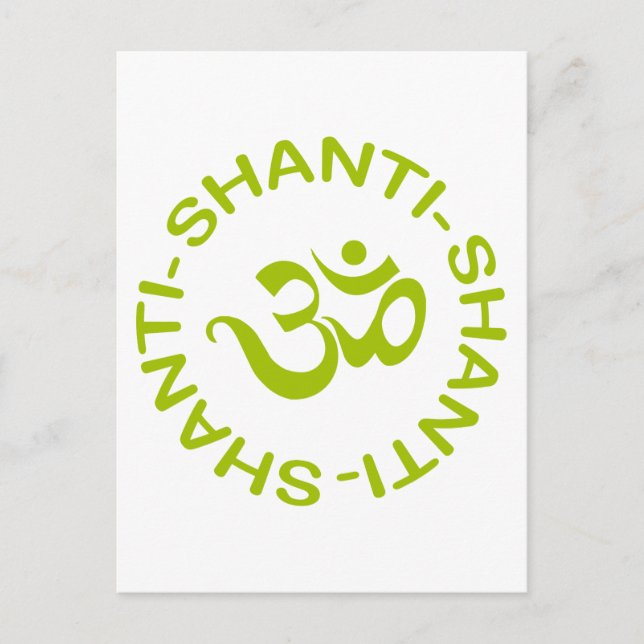 Postal Om Shanti Shanti Shanti Gift (Anverso)