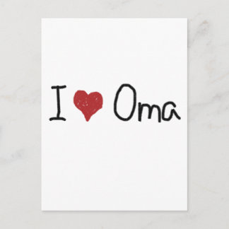 Postal Oma de corazón