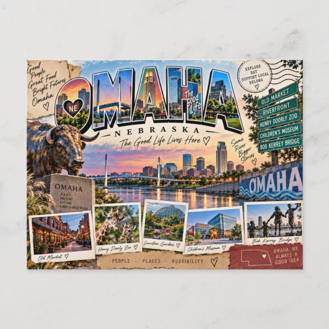 Postal Omaha Nebraska (Anverso)
