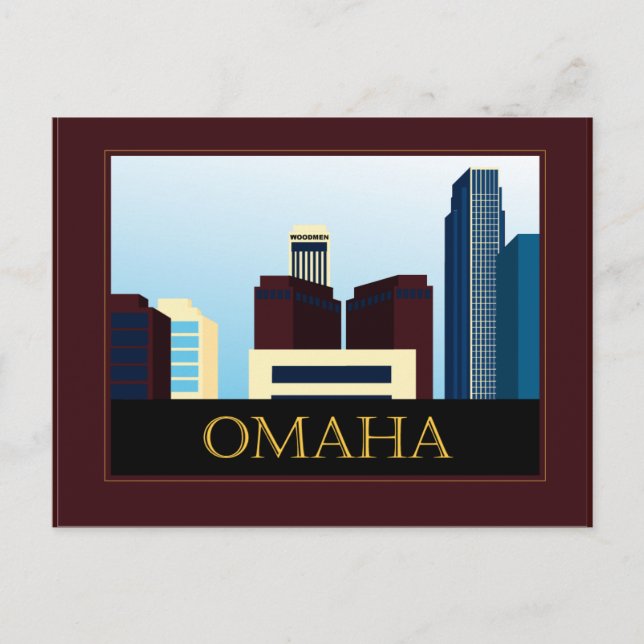 Postal Omaha Skyline (Anverso)