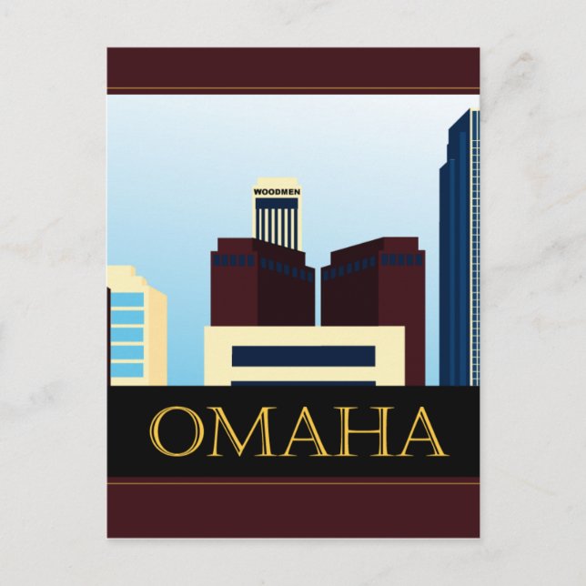 Postal Omaha Skyline (Anverso)
