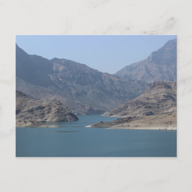 Postal Omán - Paisaje - Lago (Anverso)