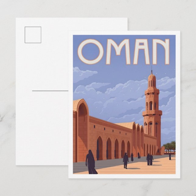 Postal Oman Vintage Travel  (Anverso / Reverso)