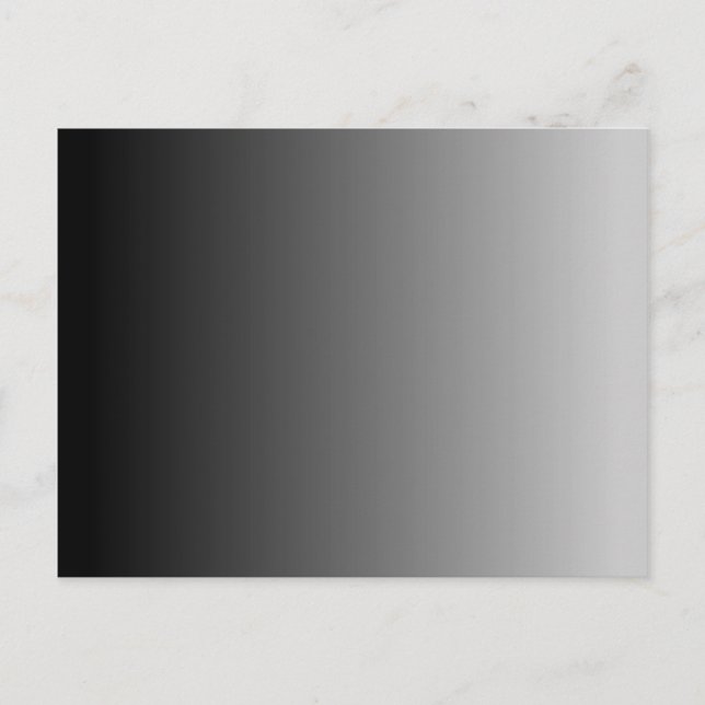 Postal Ombre blanco gris negro (Anverso)