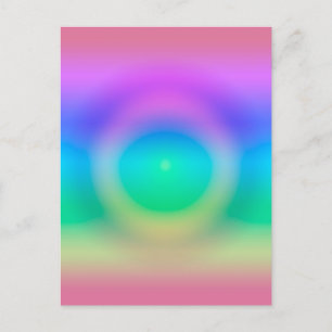 Postal Ombre de ojos de arcoiris místico