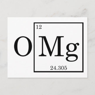 Postal OMG Ciencia Química del Magnesio