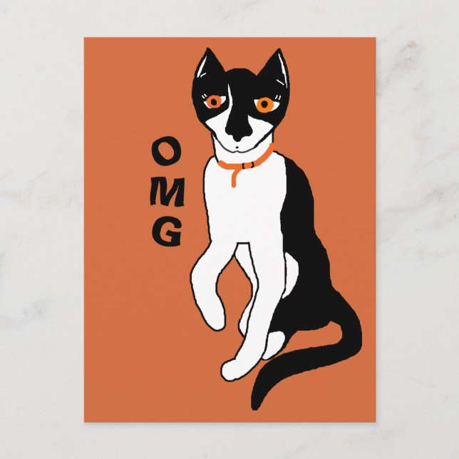 Postal OMG dice la personalidad del gato Nos CC0853 (Anverso)